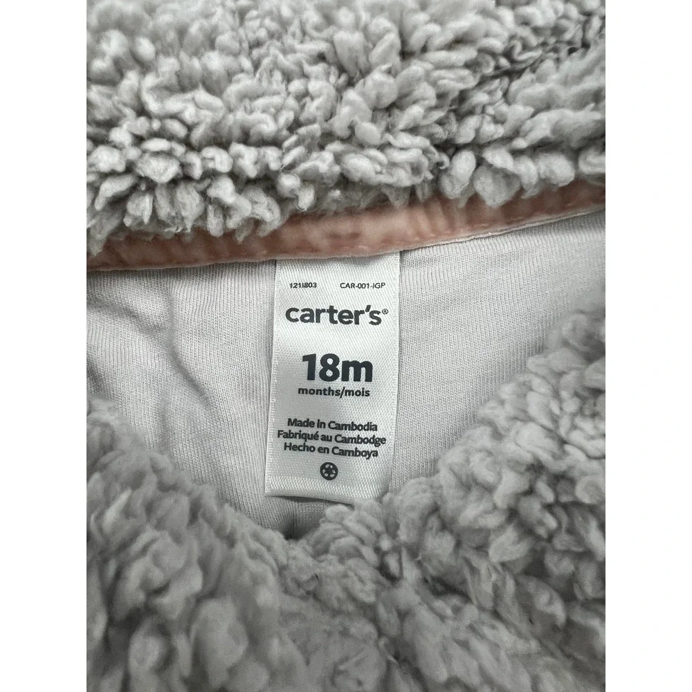 Carter's toddler‎ grey winter coat 18mo